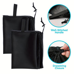 Large Mesh Laundry Bags 24x36in w/ Handles & Drawstring Closure