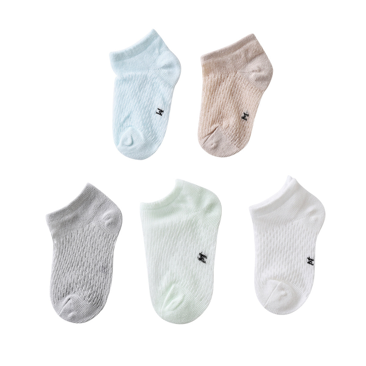 5 Pairs Kids Summer Mesh Boat Socks