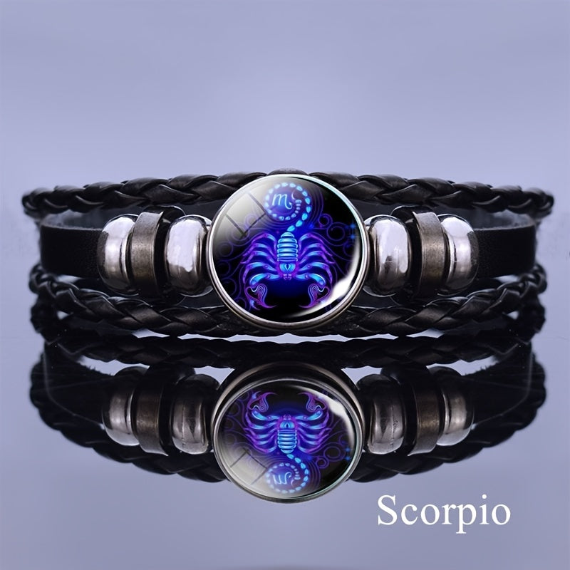 12 Constellation Luminous Bracelet Layer Woven Bracelet