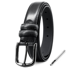 Men's Pin Buckle Belt Dress Adjustable Casual Business Metal Buckle Belt