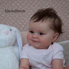 Chubby Lifelike Reborn Doll Soft Vinyl Baby Doll For Kids
