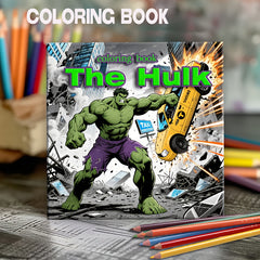 Marvel's Hulk Adult Coloring Book - 22 Pages of Hulk Forms - Great Holiday Gift