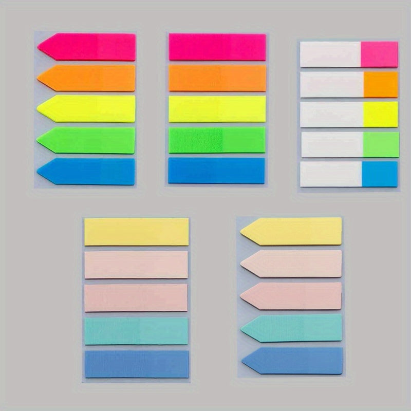 500 Sheets PET Fluorescent Index Stickers Student Creative Mark