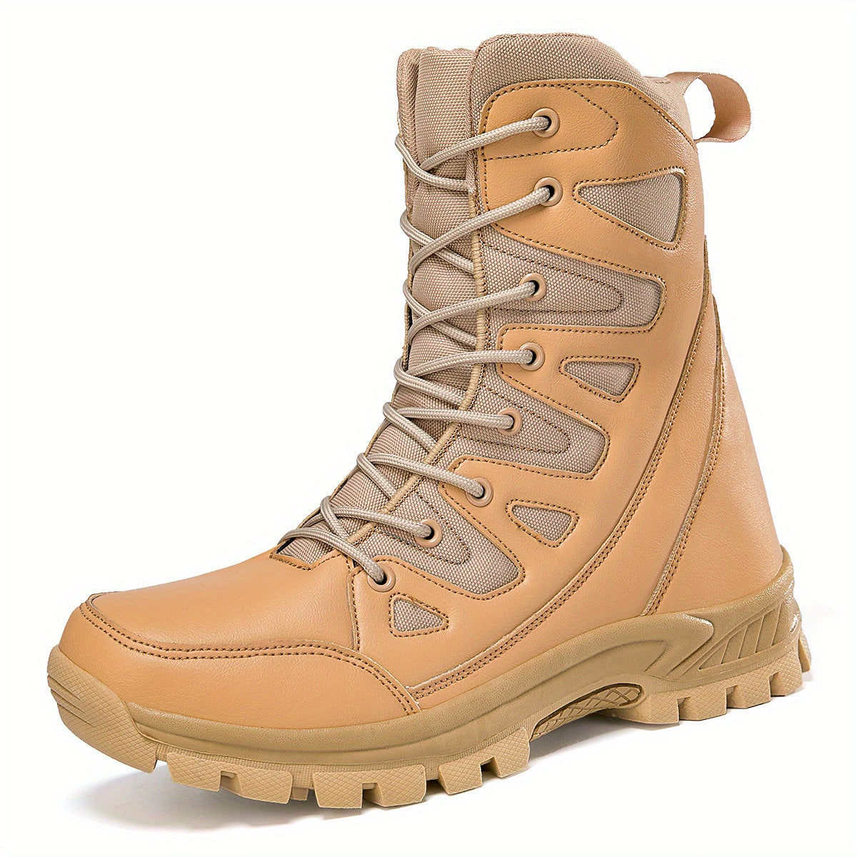 Boy's Waterproof High Top Tactical Work Boots for Hiking