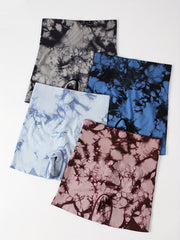 Tie Dye Shorts 4 Pack High Waist Sporty Casual Shorts Women's Clothing