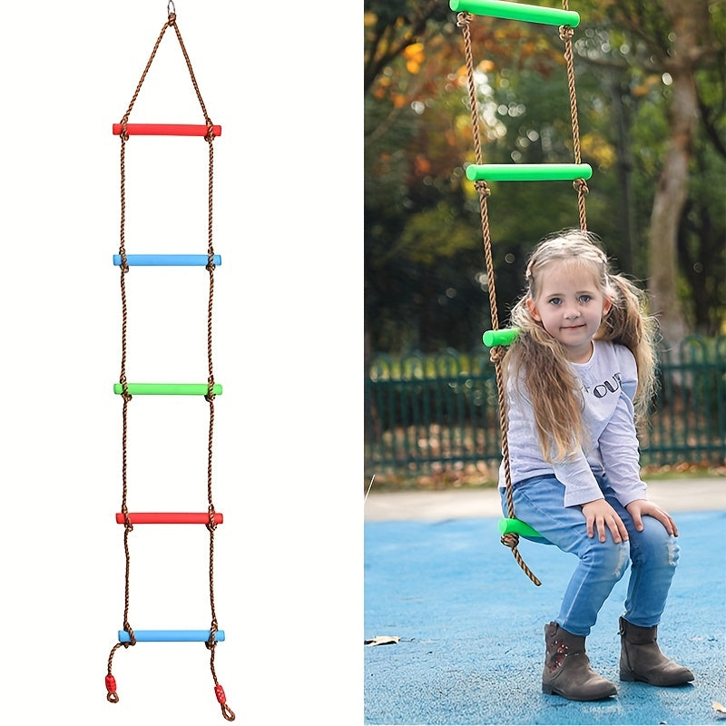 Rope Ladder Climbing Game Swing Tree House Playground Set