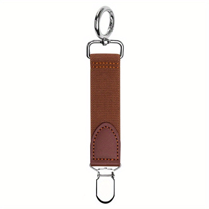 PU Leather Hat Clip Portable Travel Straw Hat Accessory