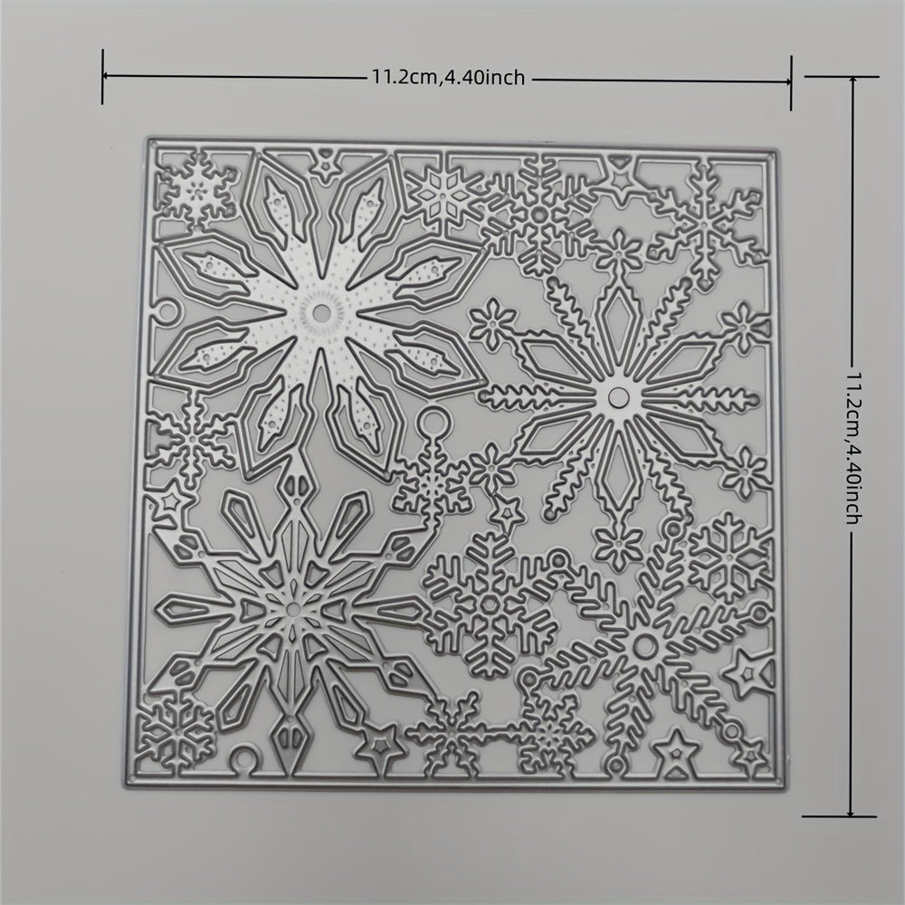 Christmas Snowflake Background Metal Cutting Dies for Greeting Card Decoration
