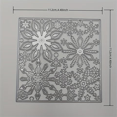 Christmas Snowflake Background Metal Cutting Dies for Greeting Card Decoration
