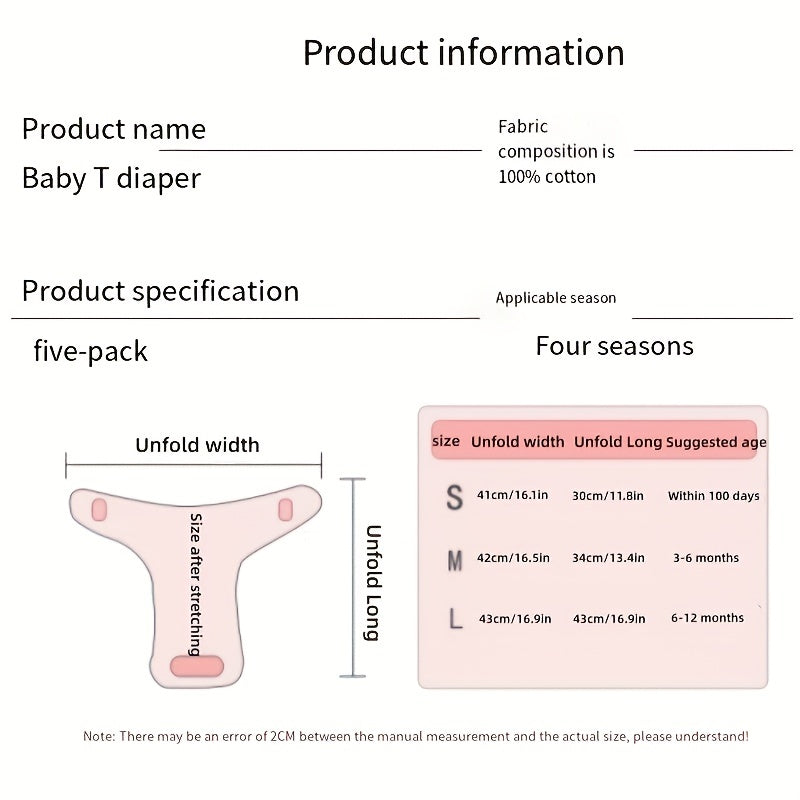 Washable Replaceable Gauze Newborn Baby Diaper