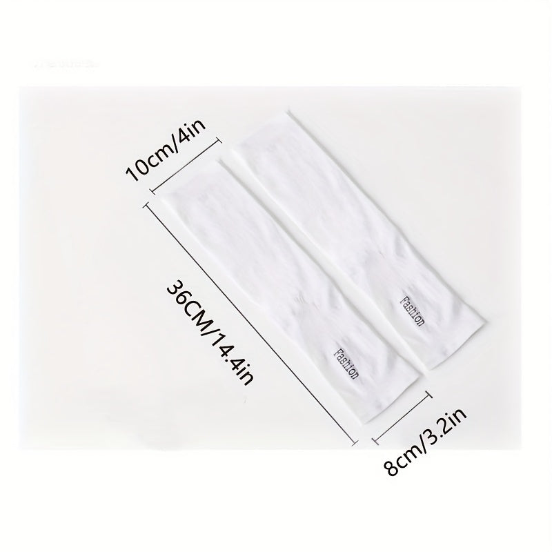 Unisex Ice Silk Arm Sleeve Sun Screen UV Protective Arm Cover