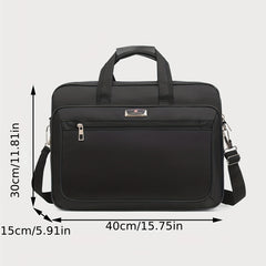 Large Capacity Functional Laptop Bag, Horizontal Portable Computer Bag