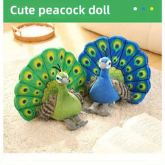 Green PeaRooster Plush Doll for Home Decor
