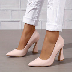 Women's Pointed Toe High Heels Slip On Pumps