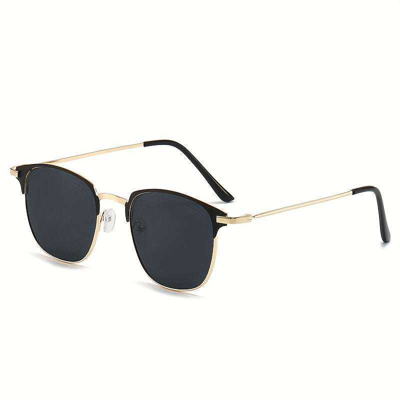 2 Pairs Square Sunglasses Mirrored UV400 Sun Shades for Women Men