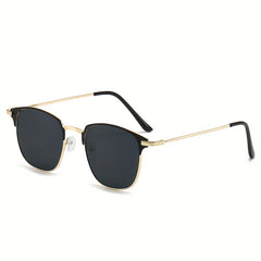 2 Pairs Square Sunglasses Mirrored UV400 Sun Shades for Women Men
