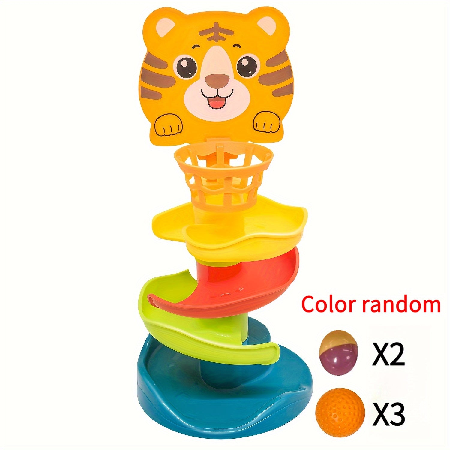 Kids Ball Tower Educational Toy with Rolling Balls and Drop Mechanism
