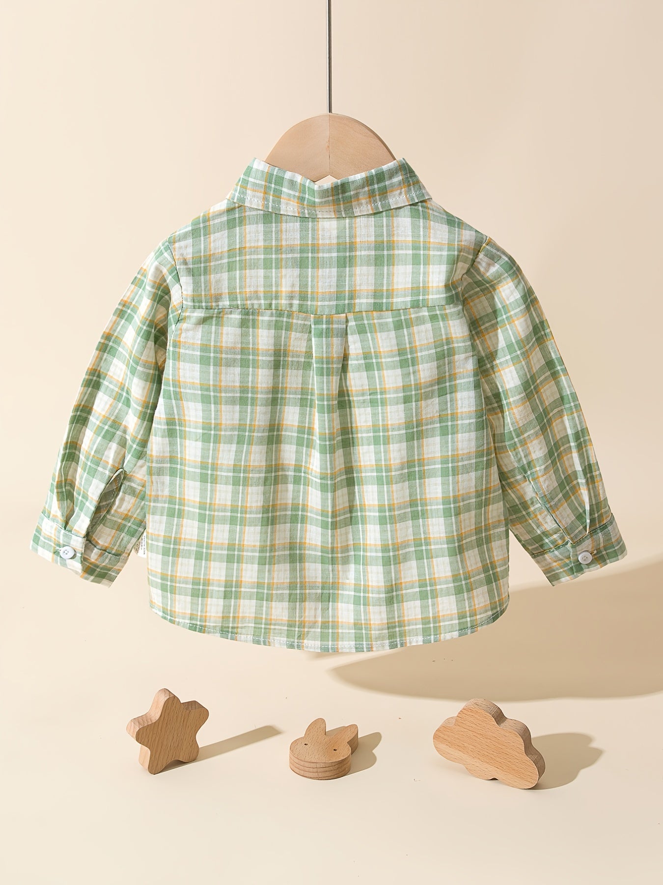 Boys Casual Plaid Long Sleeve Shirt for Autumn & Spring Kids Clothes
