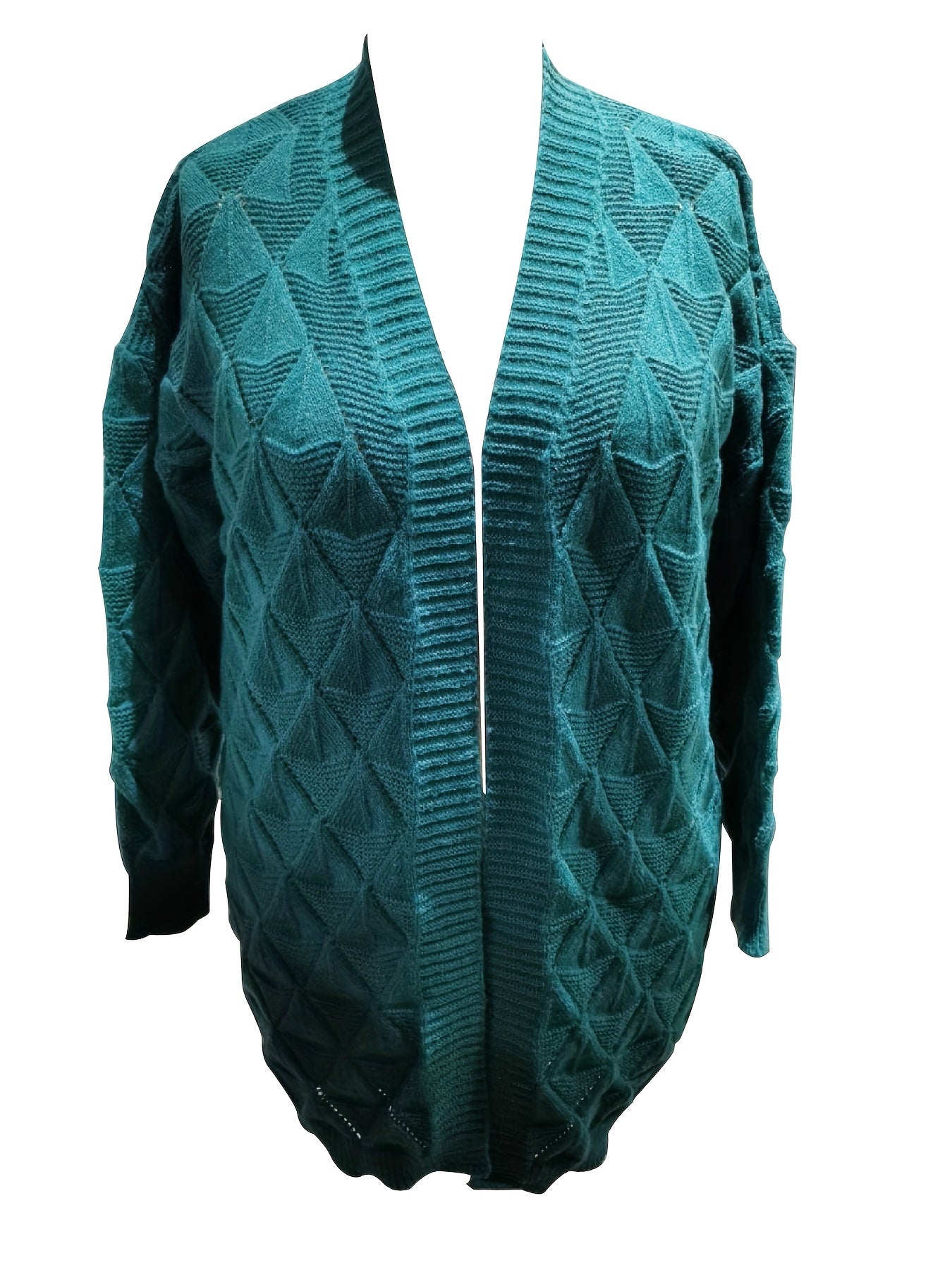  Women's Eyelet Embroidered Open Front Cardigan