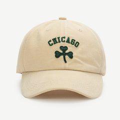 Clover Peaked Cap Soft Top Baseball Cap Couple Hat