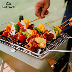 Portable BBQ Grill Shelf for Camping and Picnic
