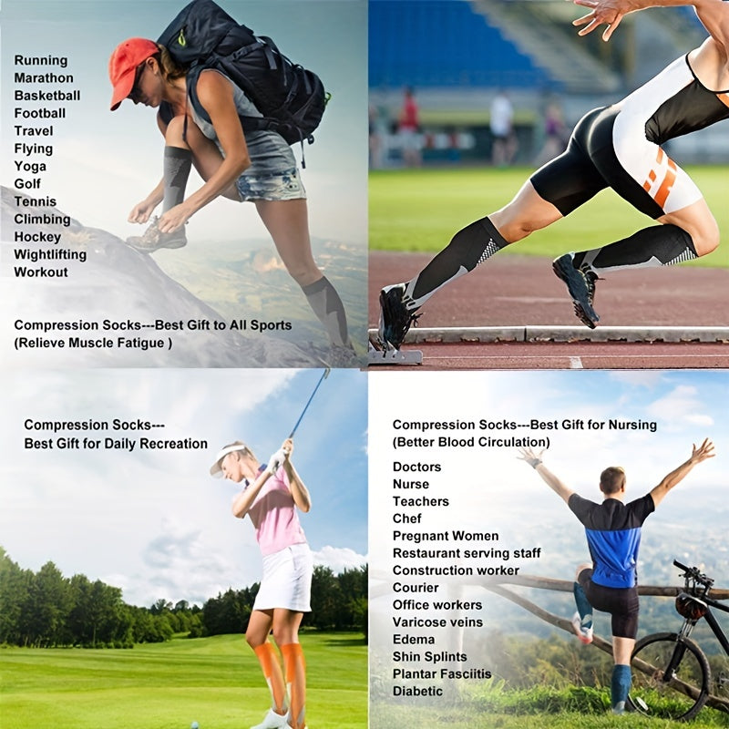 20-30mmHg Compression Golf Sport Socks Medical Nursing Prevent Varicose Veins