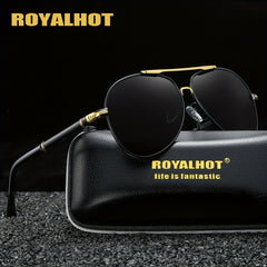 RoyalHot Men's Polarized Oval Sunglasses Business Eyewear