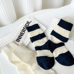 Women's Khaki Casual Texture Socks