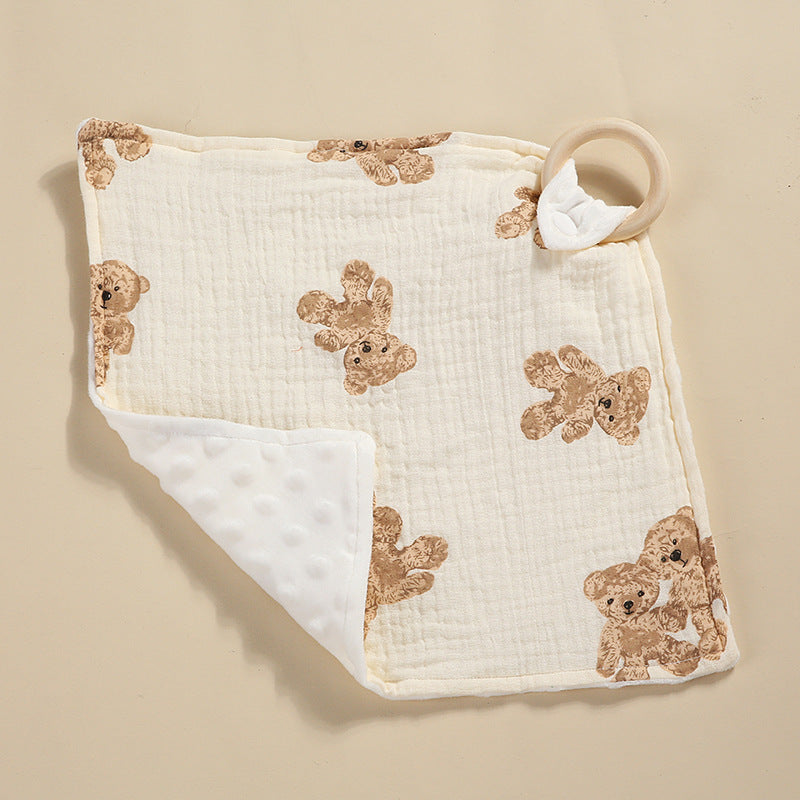 Baby Comfortable Soothing Towel Hanging Bib Touchable Scarf