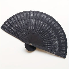 Flower Wooden Fan for Wedding Events Supplies