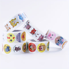 500pcs Animal Zoo Sticker Labels for Encouraging & Gift Wrapping