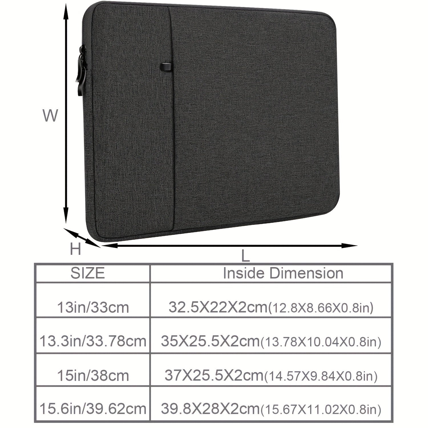 Laptop Case 33 02 39 62 Cm Briefcase Waterproof Shock Resistant