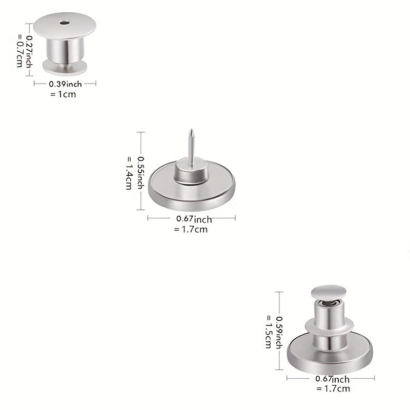 5Pcs Button Pins For Jeans Pant - Instant Replacement Button Pi