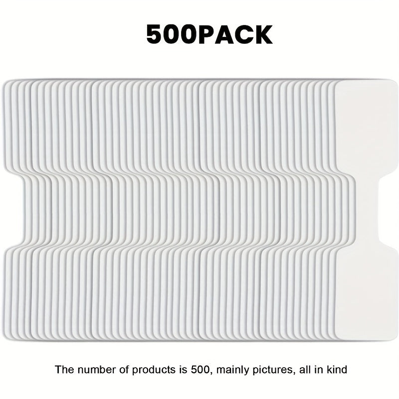 500 Jewelry Tags Stickers Self Adhesive Blank Identification Label