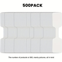 500 Jewelry Tags Stickers Self Adhesive Blank Identification Label
