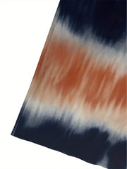  Tie Dye Long Sleeve Maxi Shirt Dress
