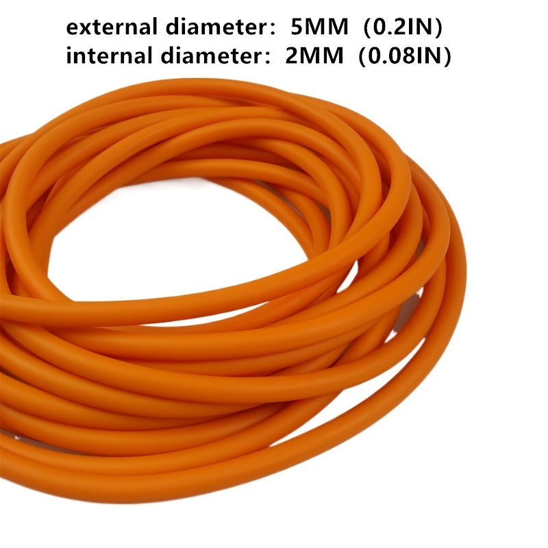 High Elastic Orange Latex Slingshot Rubber Tube 0.5-5m Shooting Accessories
