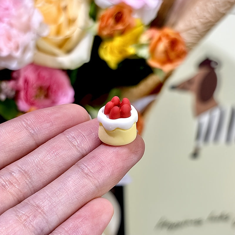 Strawberry Cake&Clip with Tray Dollhouse Accessories