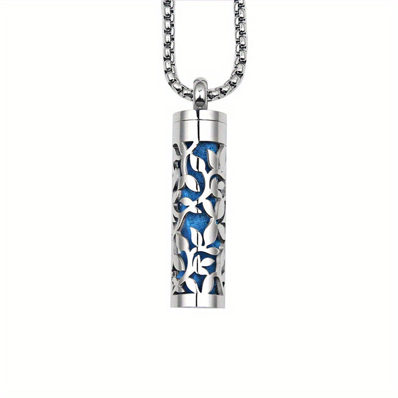 Aromatherapy Diffuser Necklace Stainless Steel Box Style