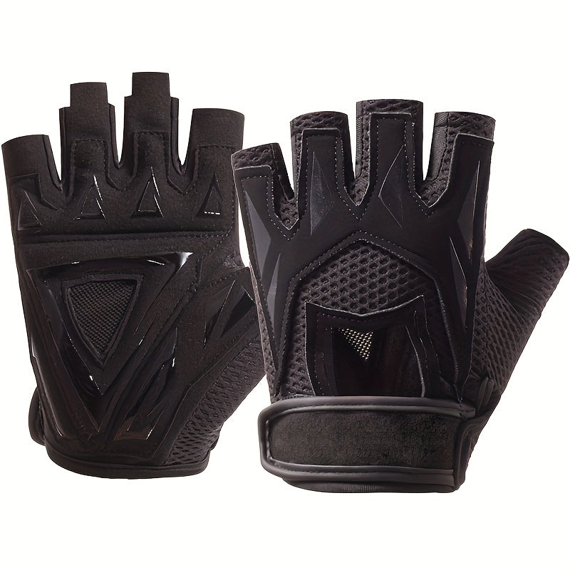 Summer Half Finger Gloves Anti Slip Breathable for Outdoor Cycling