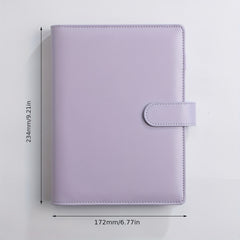 A5 PU Leather Cash Envelope Budget System with 6 Pockets