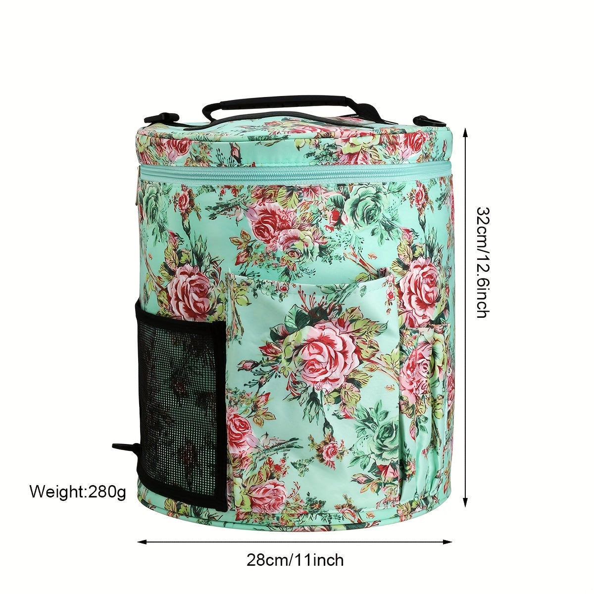 Cylindrical Yarn Storage Bag Large Capacity Portable Tote Bag