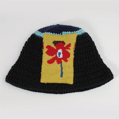 Kpop Beanie Vintage Knitted Warm Bucket Hat Cloche Hat Elastic Knit Hats