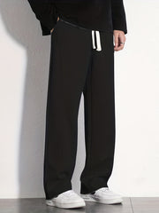 Casual Cotton Loose Fit Drawstring Pants for Men