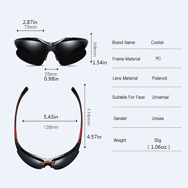 Men's Polarized Anti Glare Sunglasses for Driving Cycling