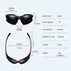 Men's Polarized Anti Glare Sunglasses for Driving Cycling