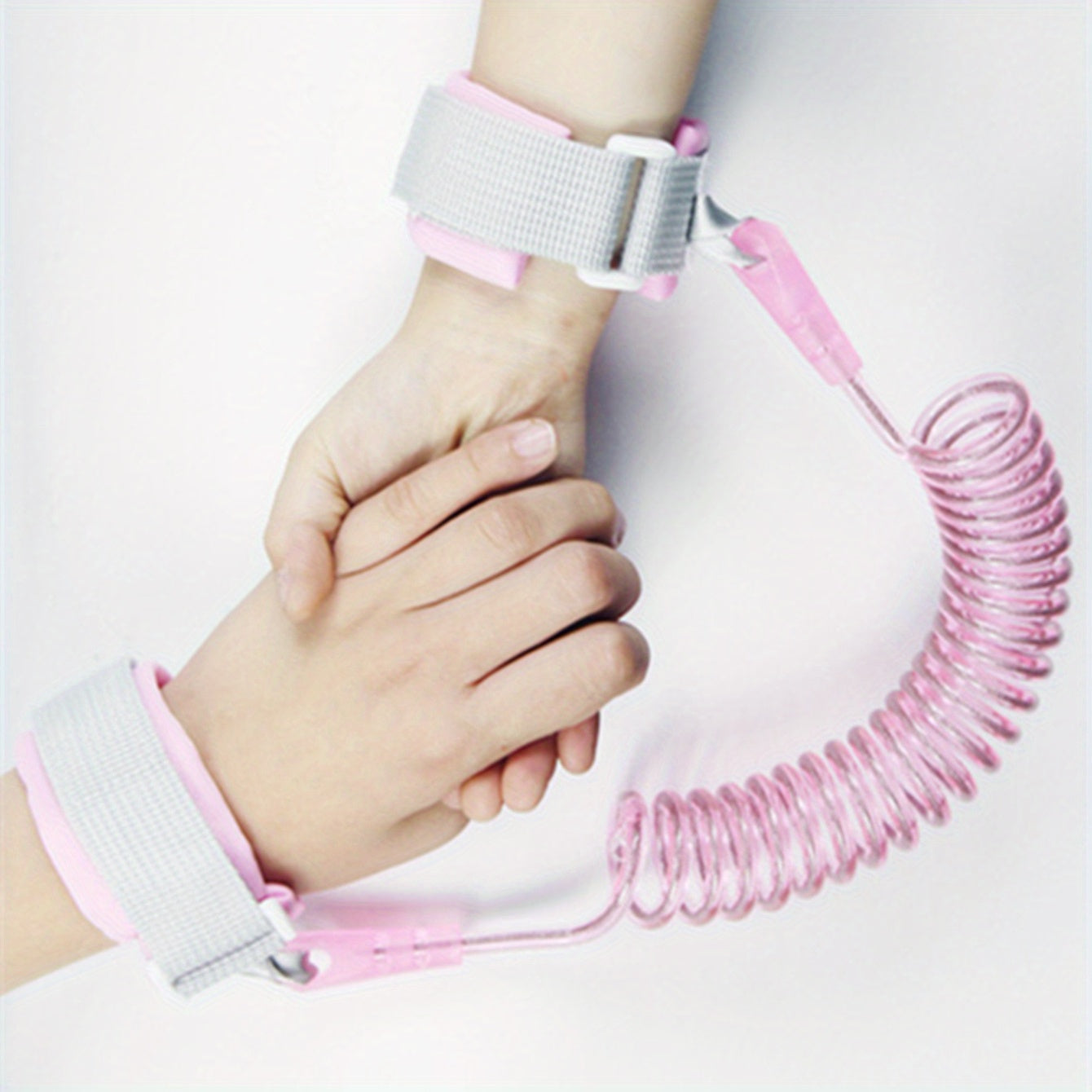 Toddler Pink Anti-lost Bracelet Spring Leash Safety Wrist Link