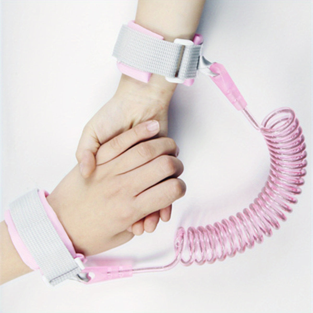 Toddler Pink Anti-lost Bracelet Spring Leash Safety Wrist Link