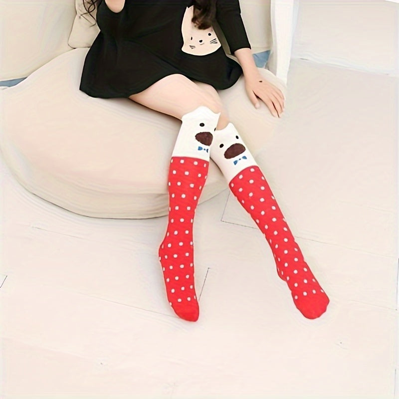 Cartoon Knee Socks for Autumn/Winter Warmth