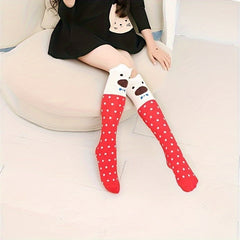 Cartoon Knee Socks for Autumn/Winter Warmth
